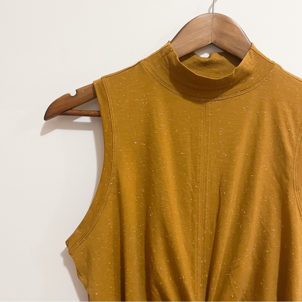 Lululemon Time To Restore Mock Neck Tank Spiced Bronze Size 2 View 6